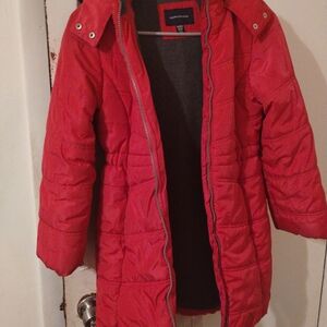 Calvin Klein Vibrant Red Quilted Jacket